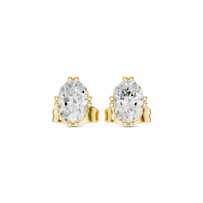 Mixed Shape Lab Grown Diamond Stud Earrings