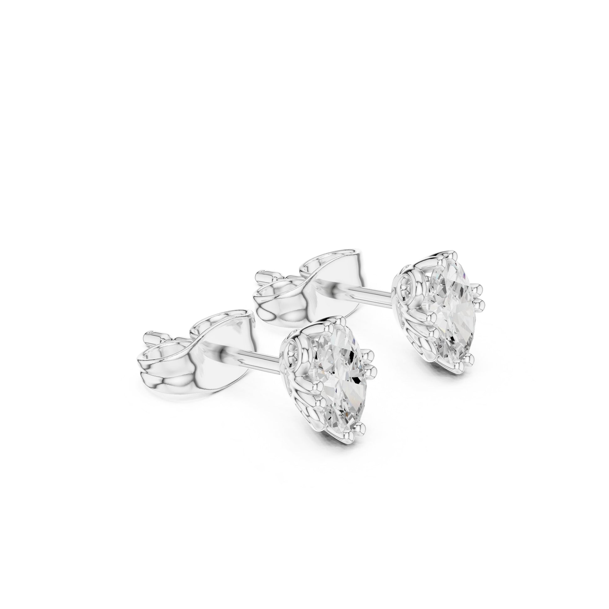 Marquise Stud Lab Grown Diamond Earrings
