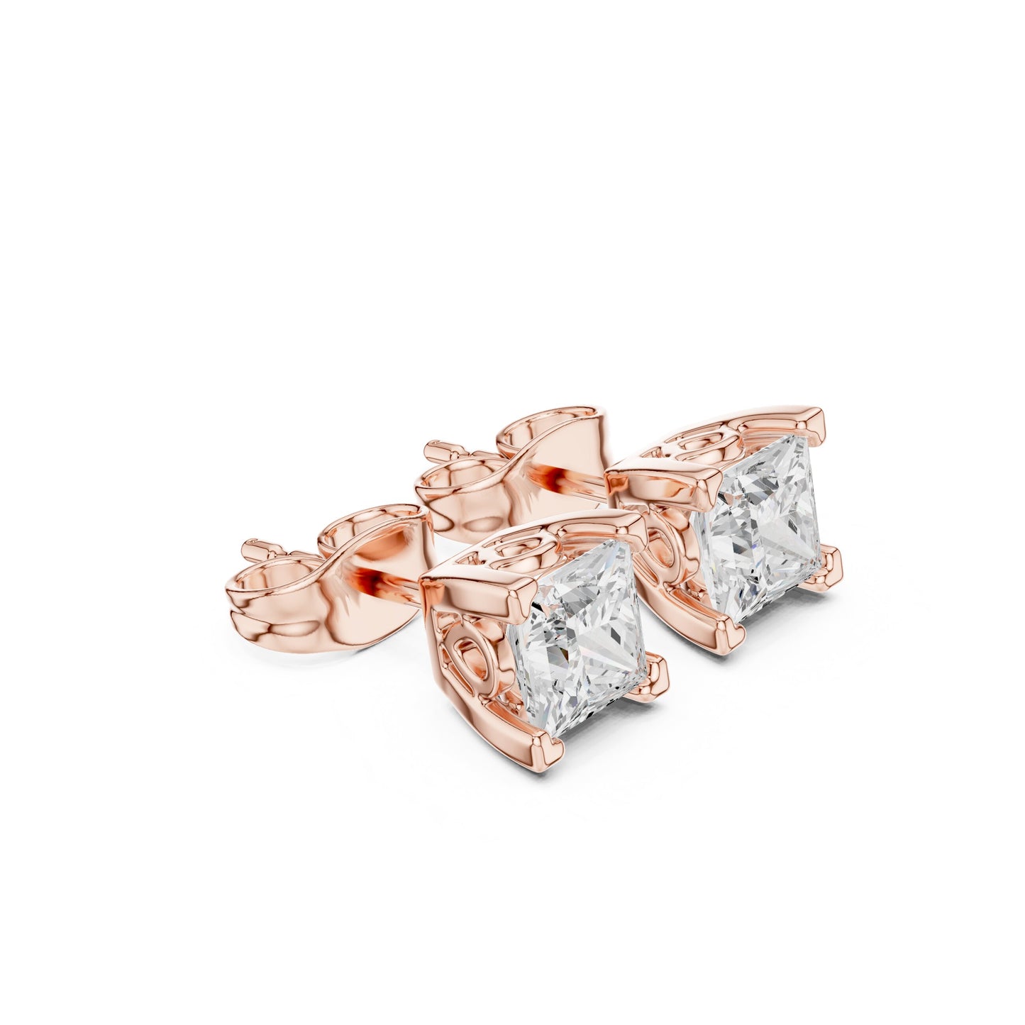 Princess Stud Lab Grown Diamond Earrings