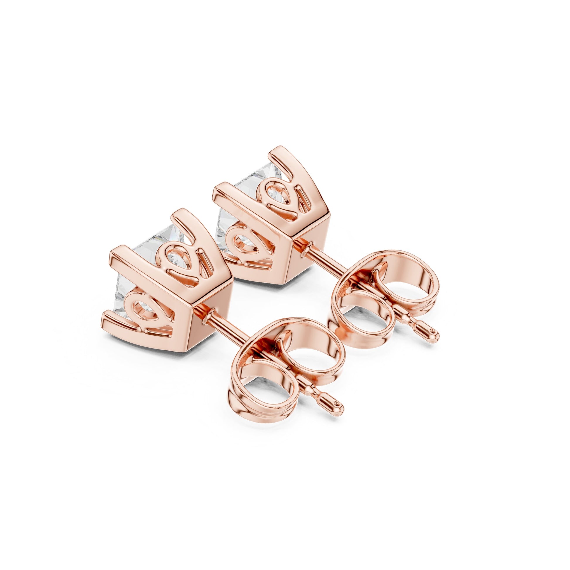 Princess Stud Lab Grown Diamond Earrings