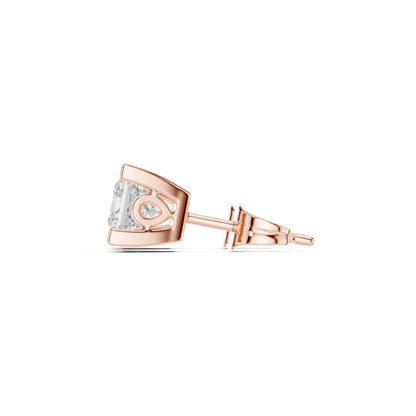 Princess Stud Lab Grown Diamond Earrings