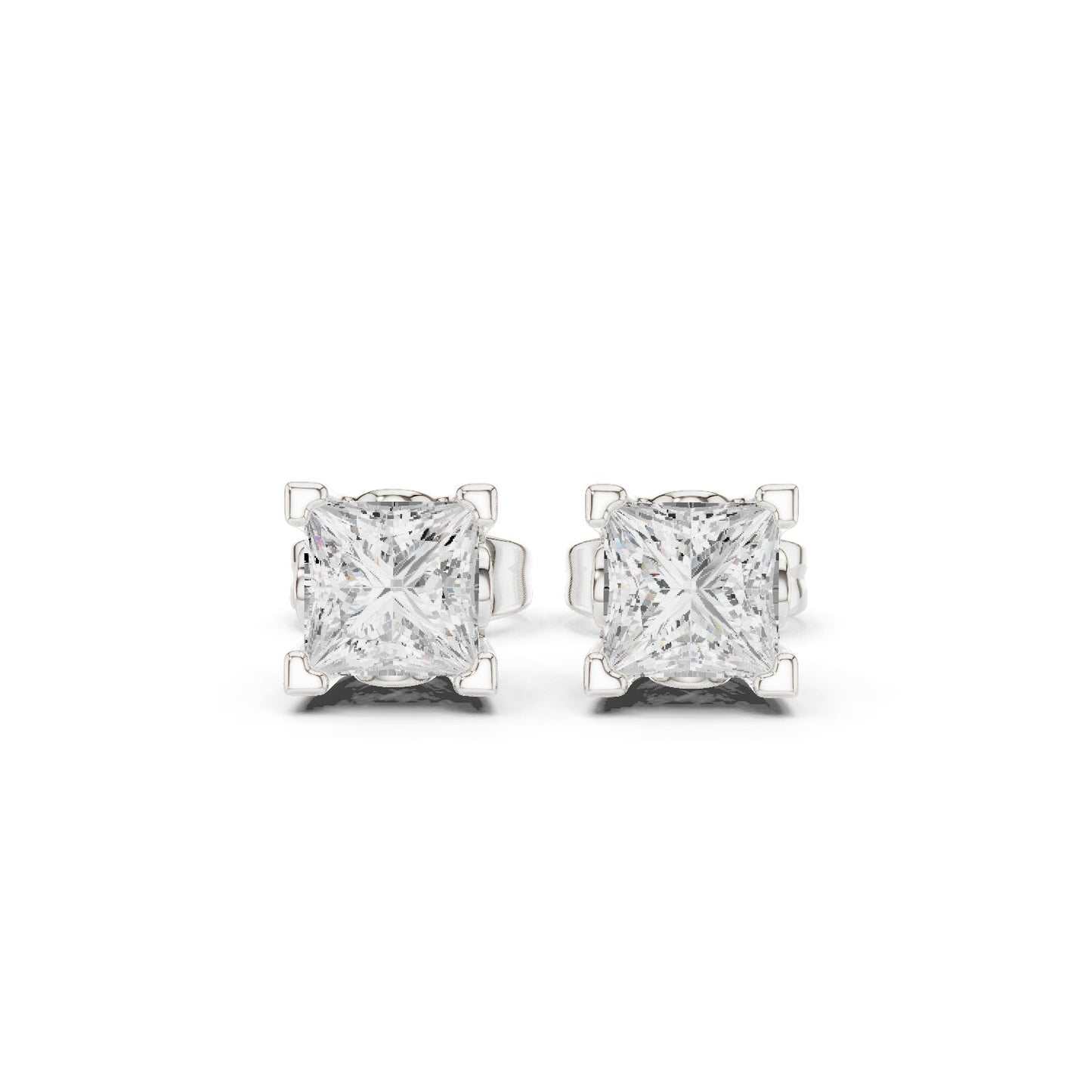 Princess Stud Lab Grown Diamond Earrings