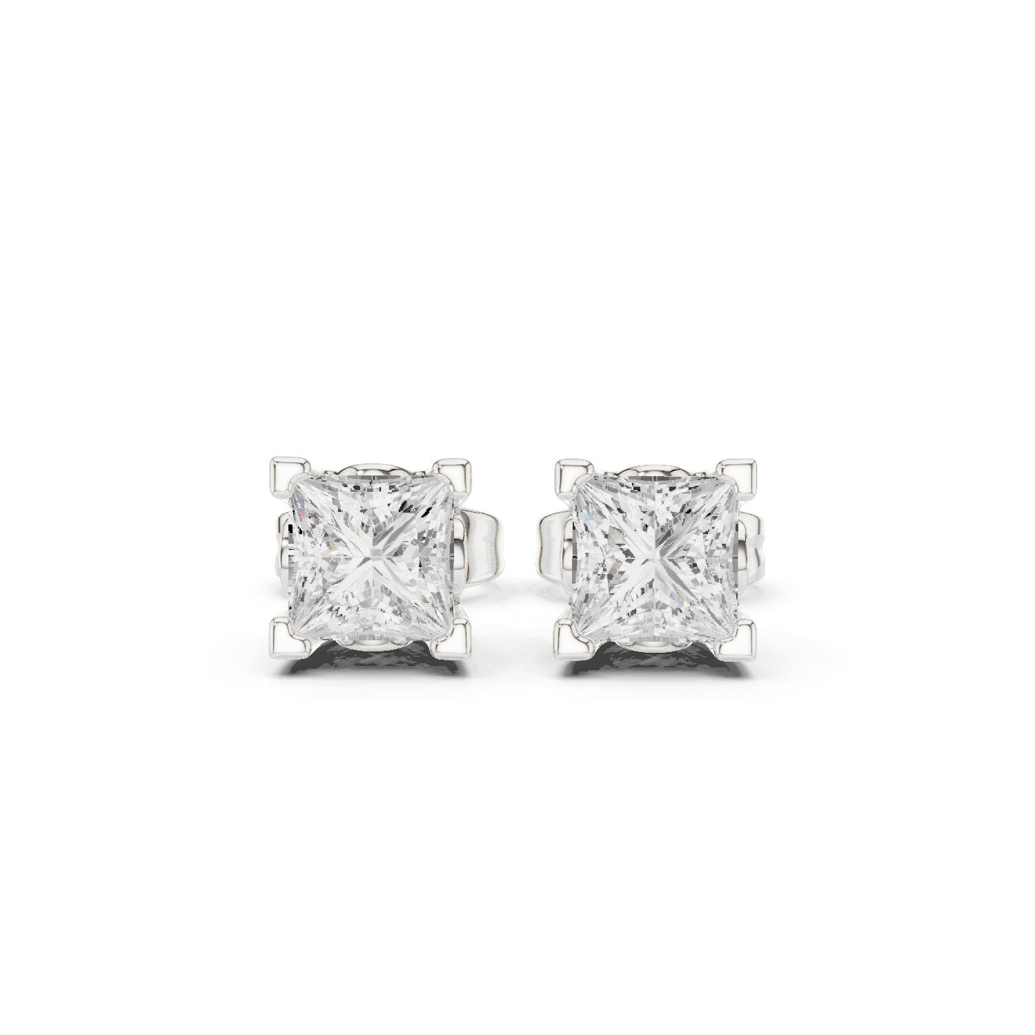 Princess Stud Lab Grown Diamond Earrings