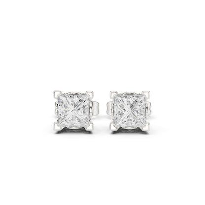 Princess Stud Lab Grown Diamond Earrings