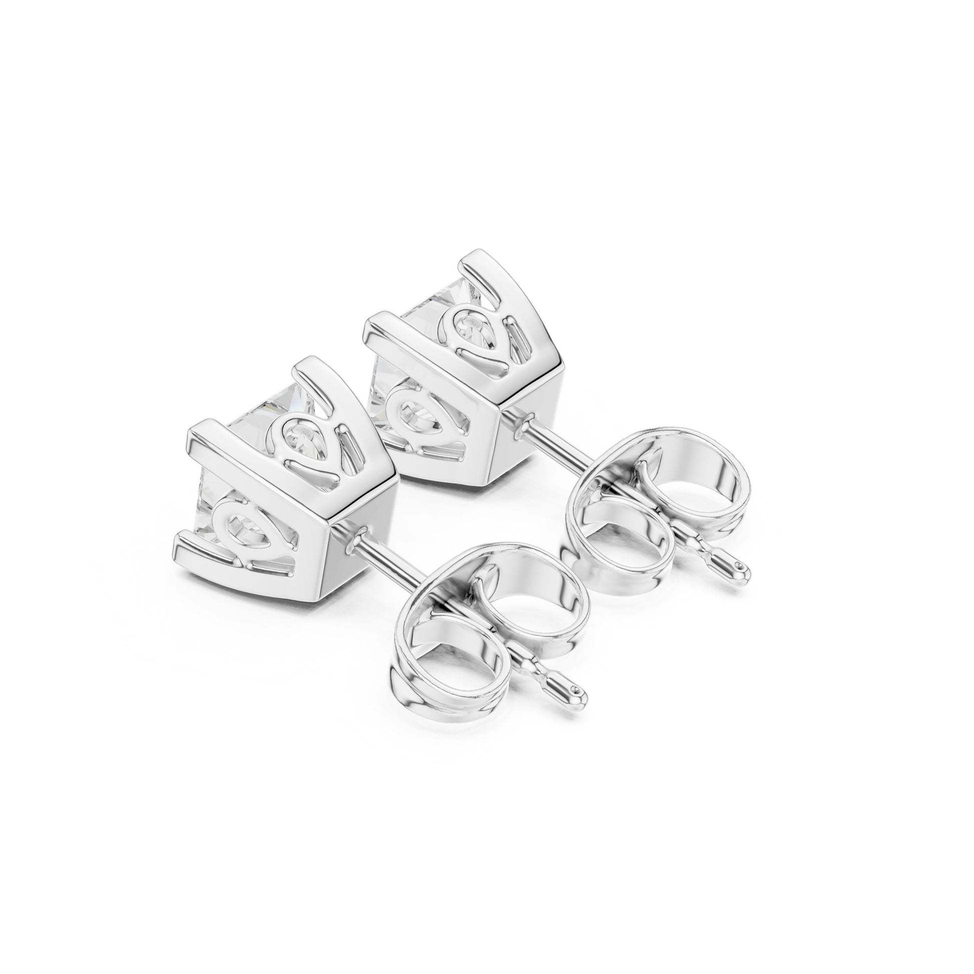Princess Stud Lab Grown Diamond Earrings