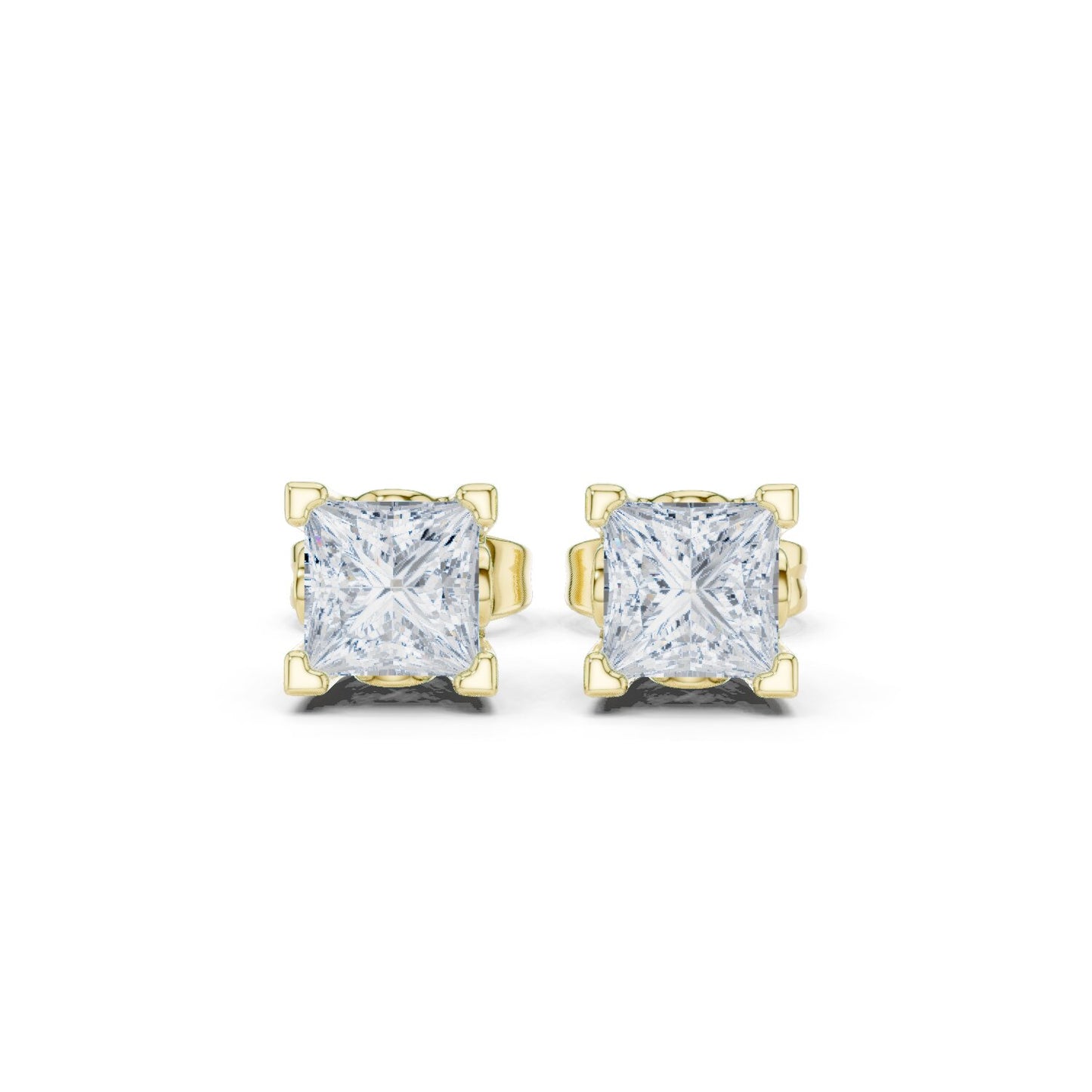 Princess Stud Lab Grown Diamond Earrings