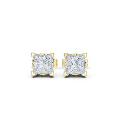 Princess Stud Lab Grown Diamond Earrings