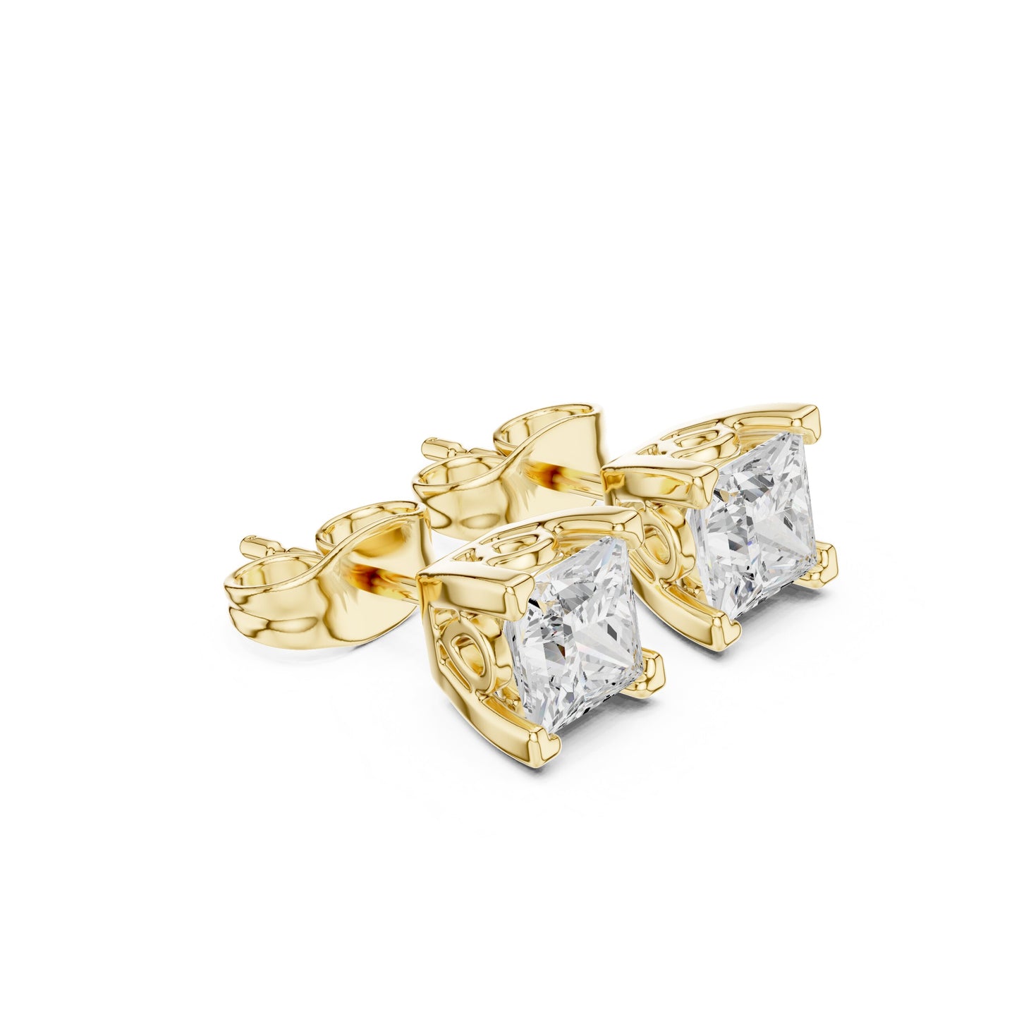 Princess Stud Lab Grown Diamond Earrings