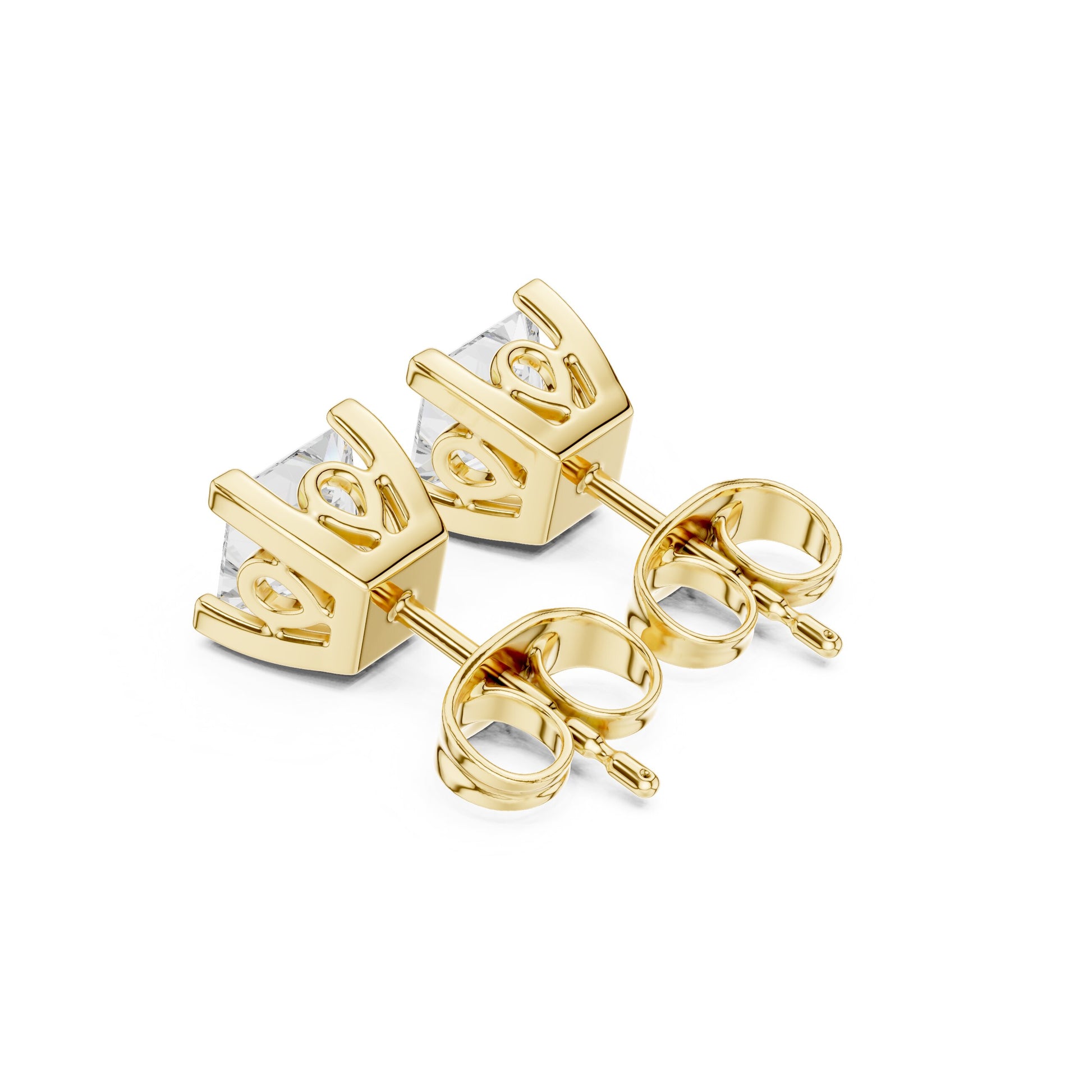 Princess Stud Lab Grown Diamond Earrings
