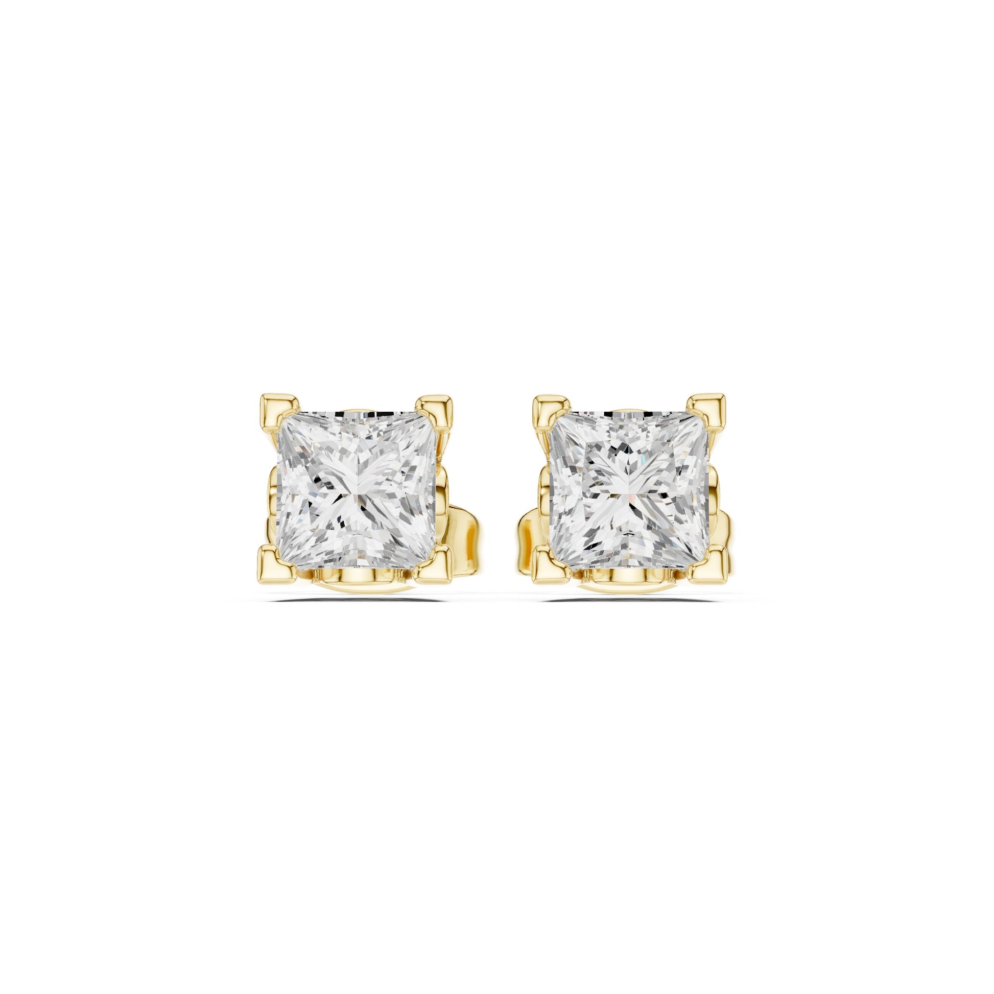 Princess Stud Lab Grown Diamond Earrings