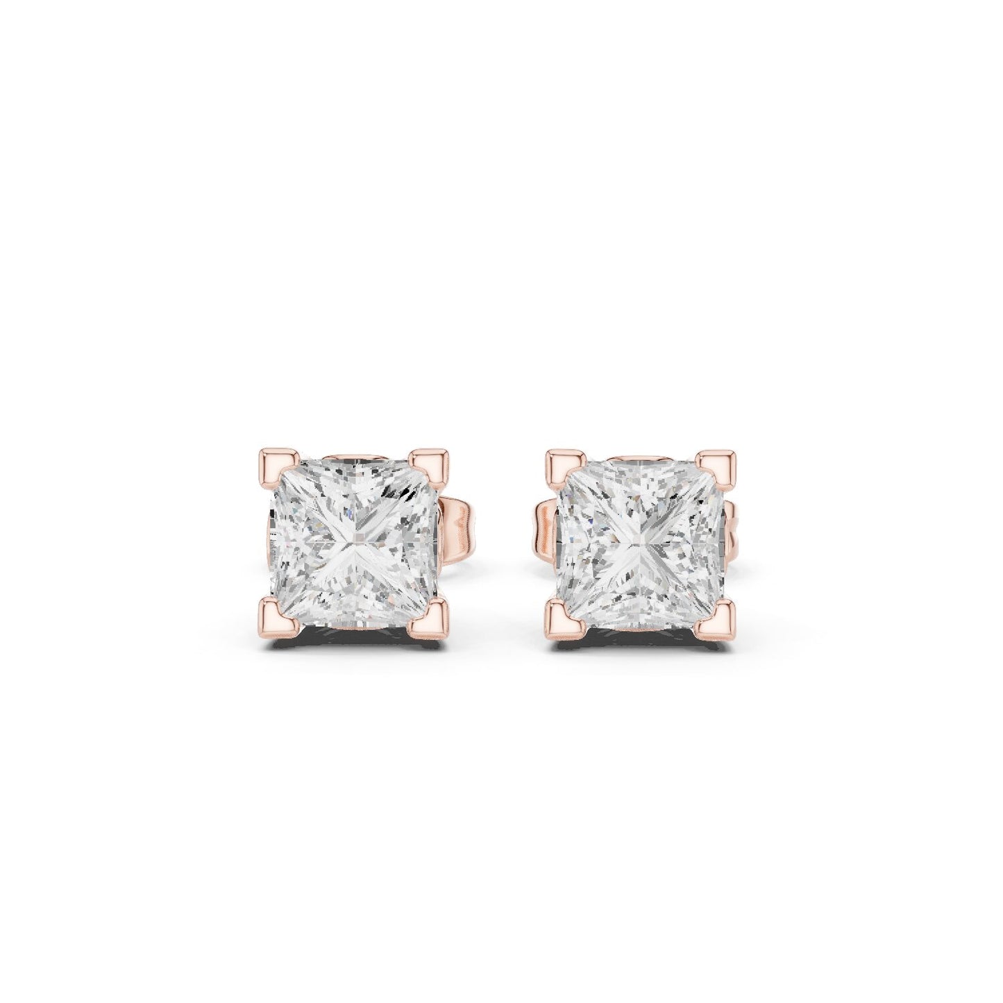 Mixed Shape Lab Grown Diamond Stud Earrings