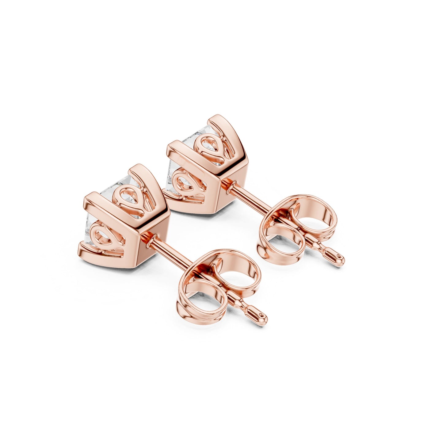 Mixed Shape Lab Grown Diamond Stud Earrings