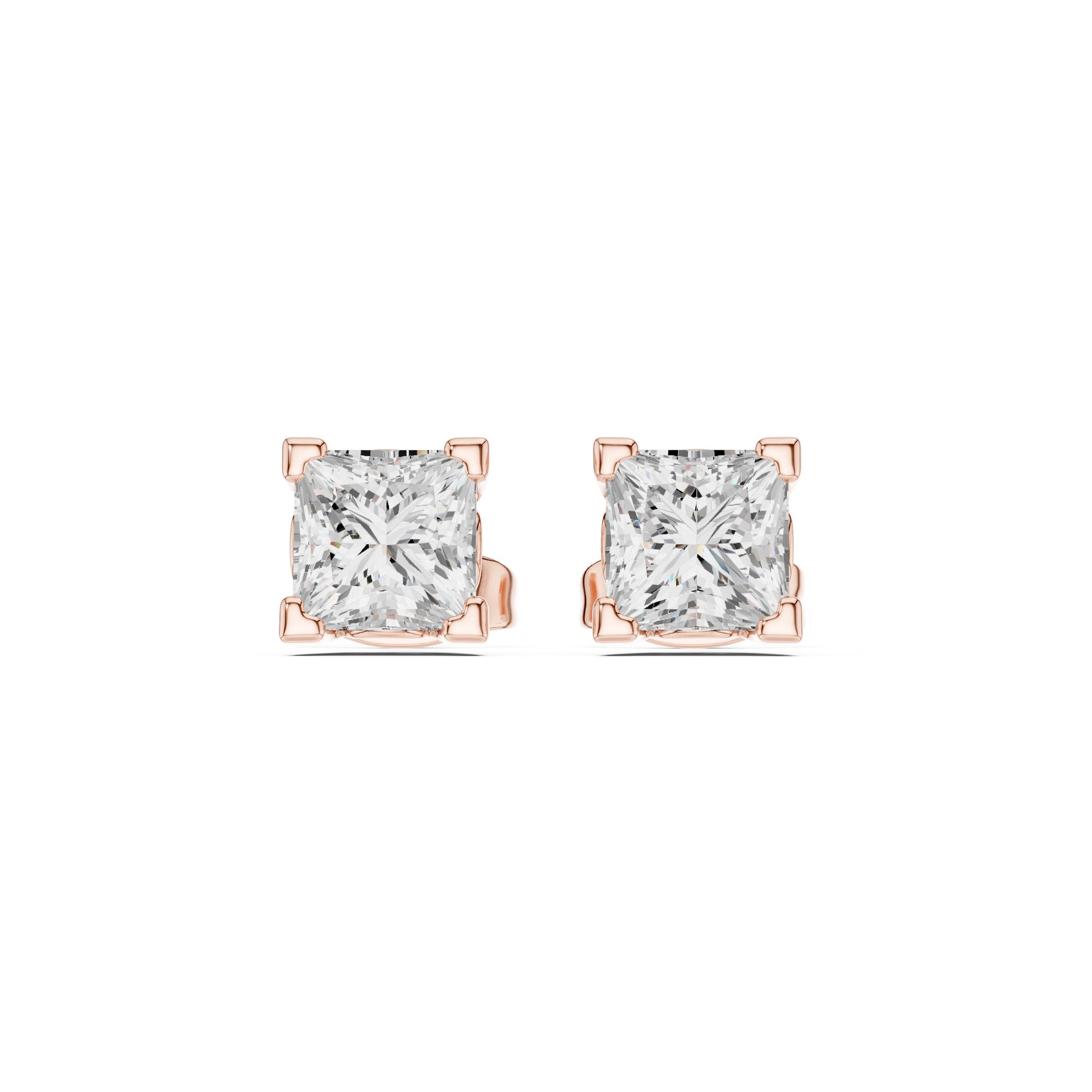 Mixed Shape Lab Grown Diamond Stud Earrings