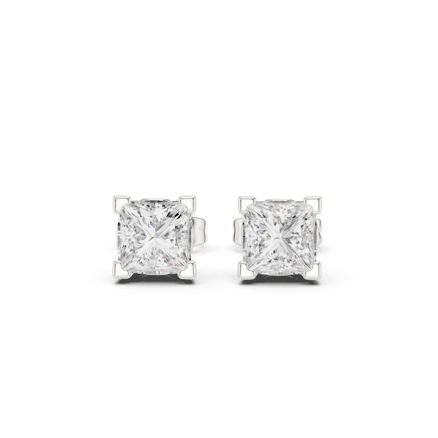 Mixed Shape Lab Grown Diamond Stud Earrings