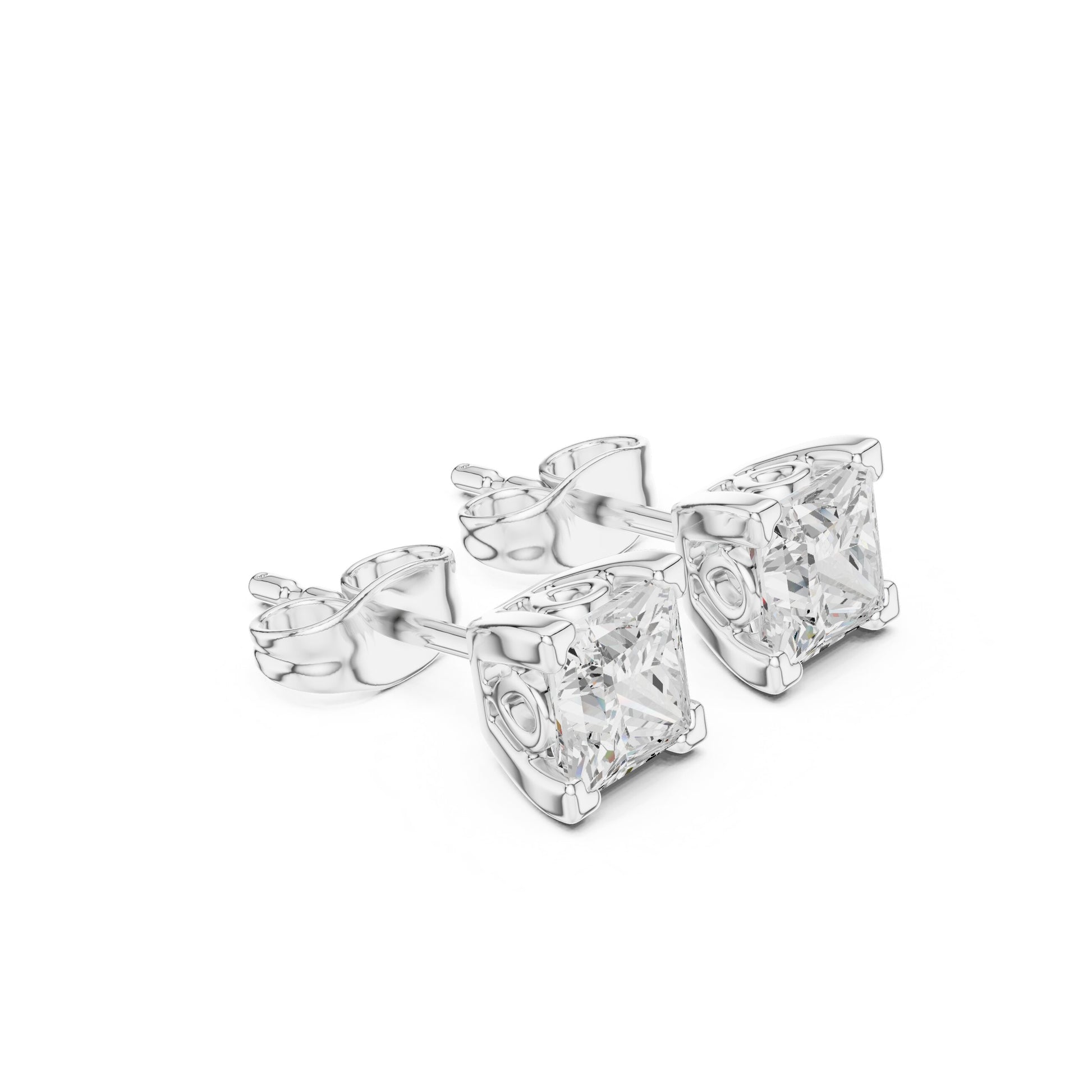 Mixed Shape Lab Grown Diamond Stud Earrings