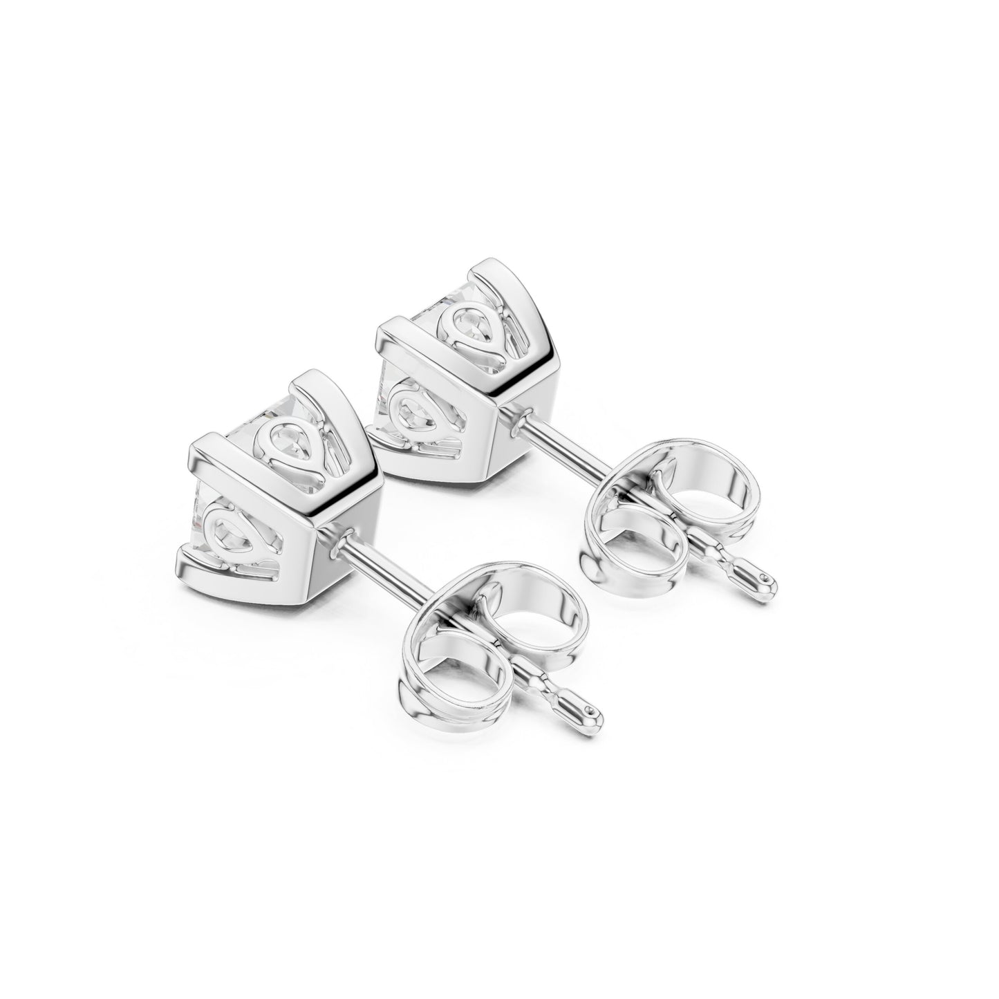 Mixed Shape Lab Grown Diamond Stud Earrings