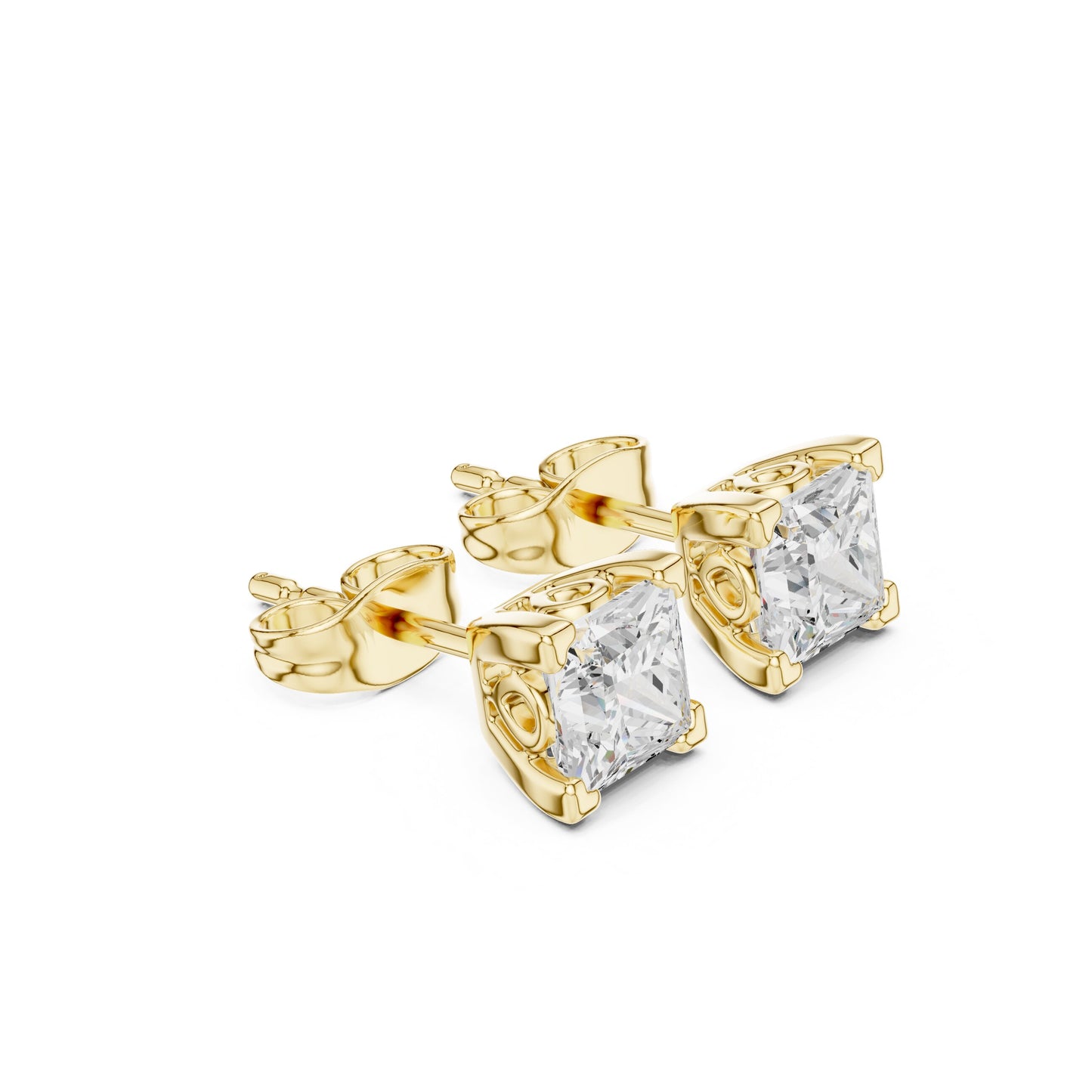 Mixed Shape Lab Grown Diamond Stud Earrings