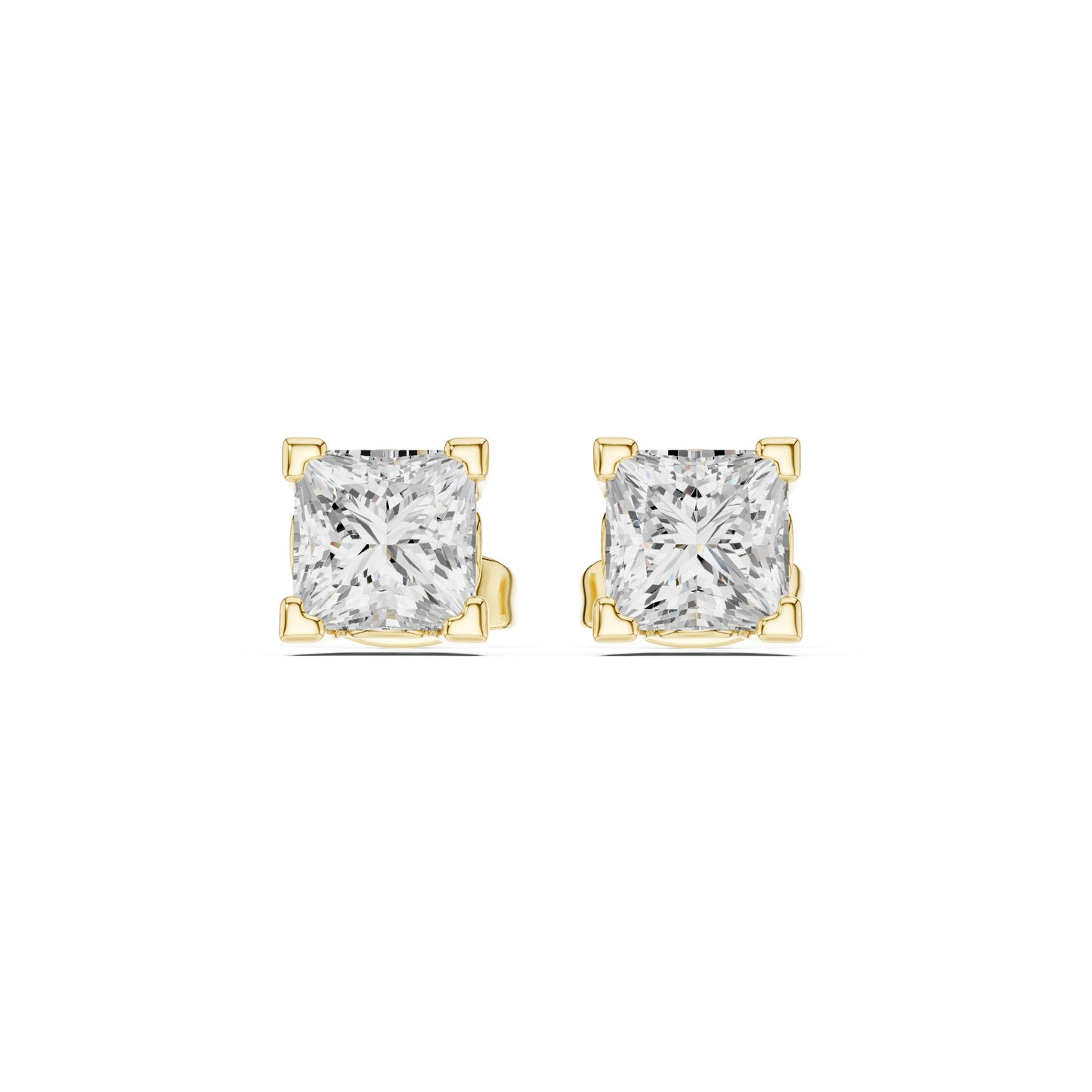 Mixed Shape Lab Grown Diamond Stud Earrings