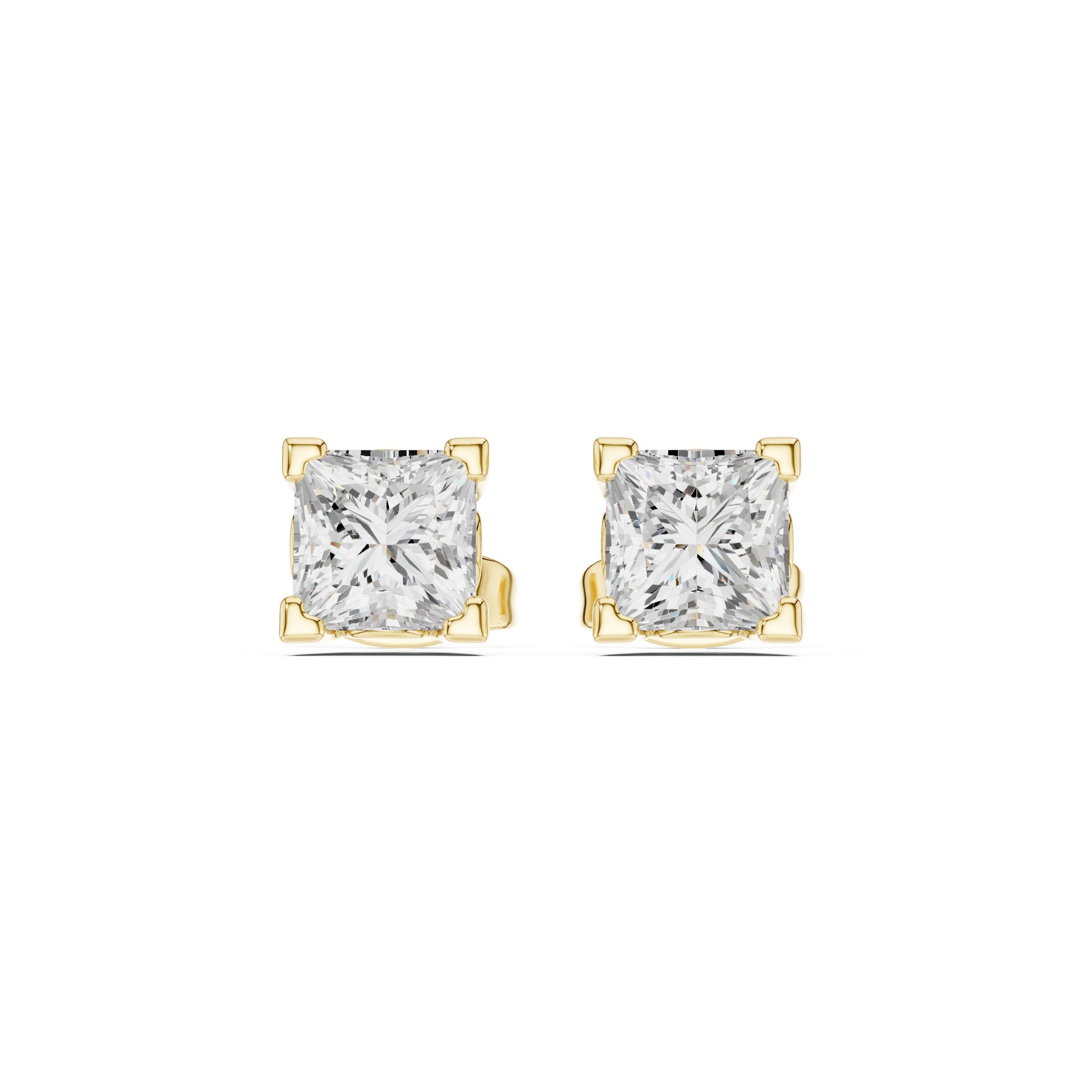 Mixed Shape Lab Grown Diamond Stud Earrings