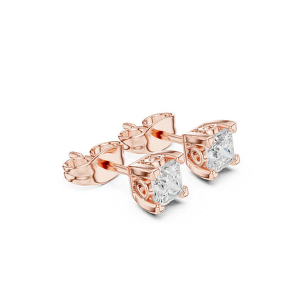 Cushion Stud Lab Grown Diamond Earrings