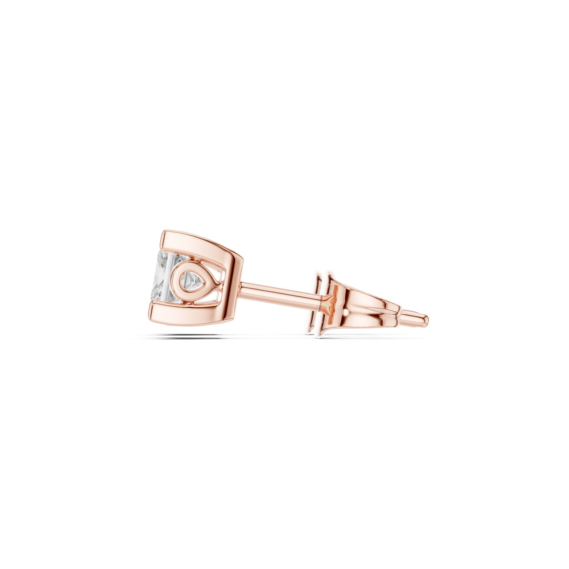 Cushion Stud Lab Grown Diamond Earrings