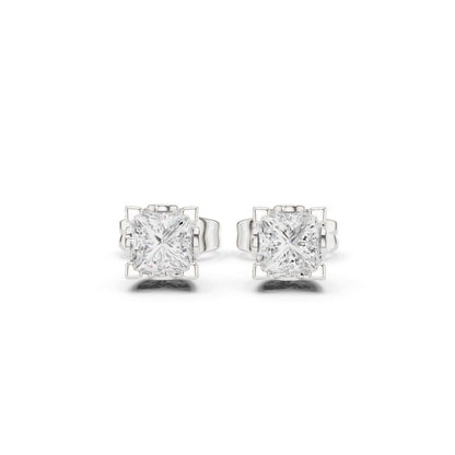 Cushion Stud Lab Grown Diamond Earrings