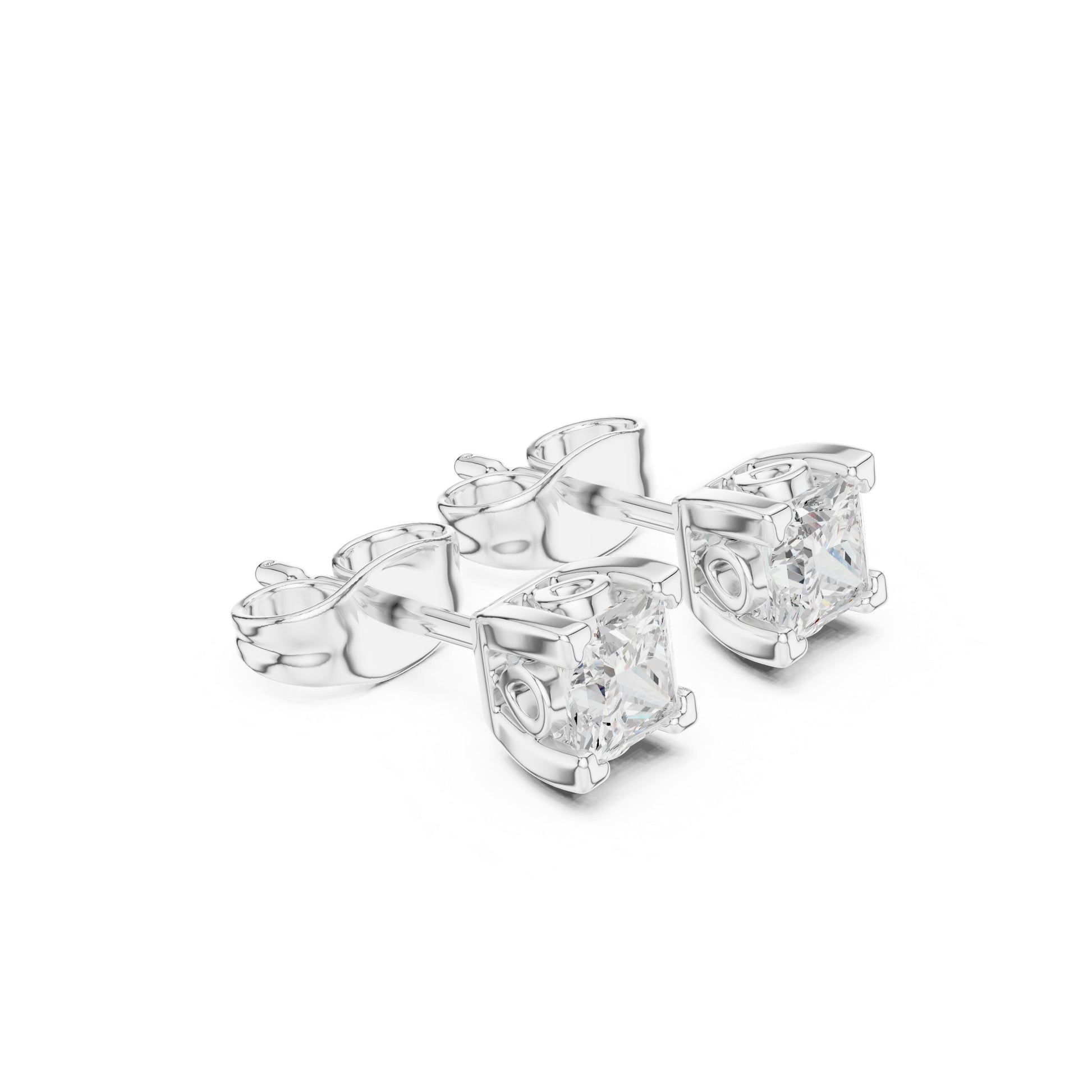 Cushion Stud Lab Grown Diamond Earrings