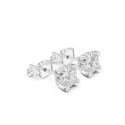 Cushion Stud Lab Grown Diamond Earrings