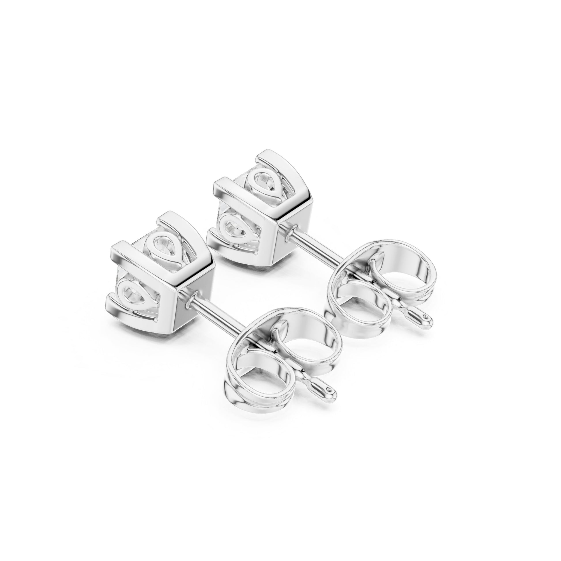 Cushion Stud Lab Grown Diamond Earrings