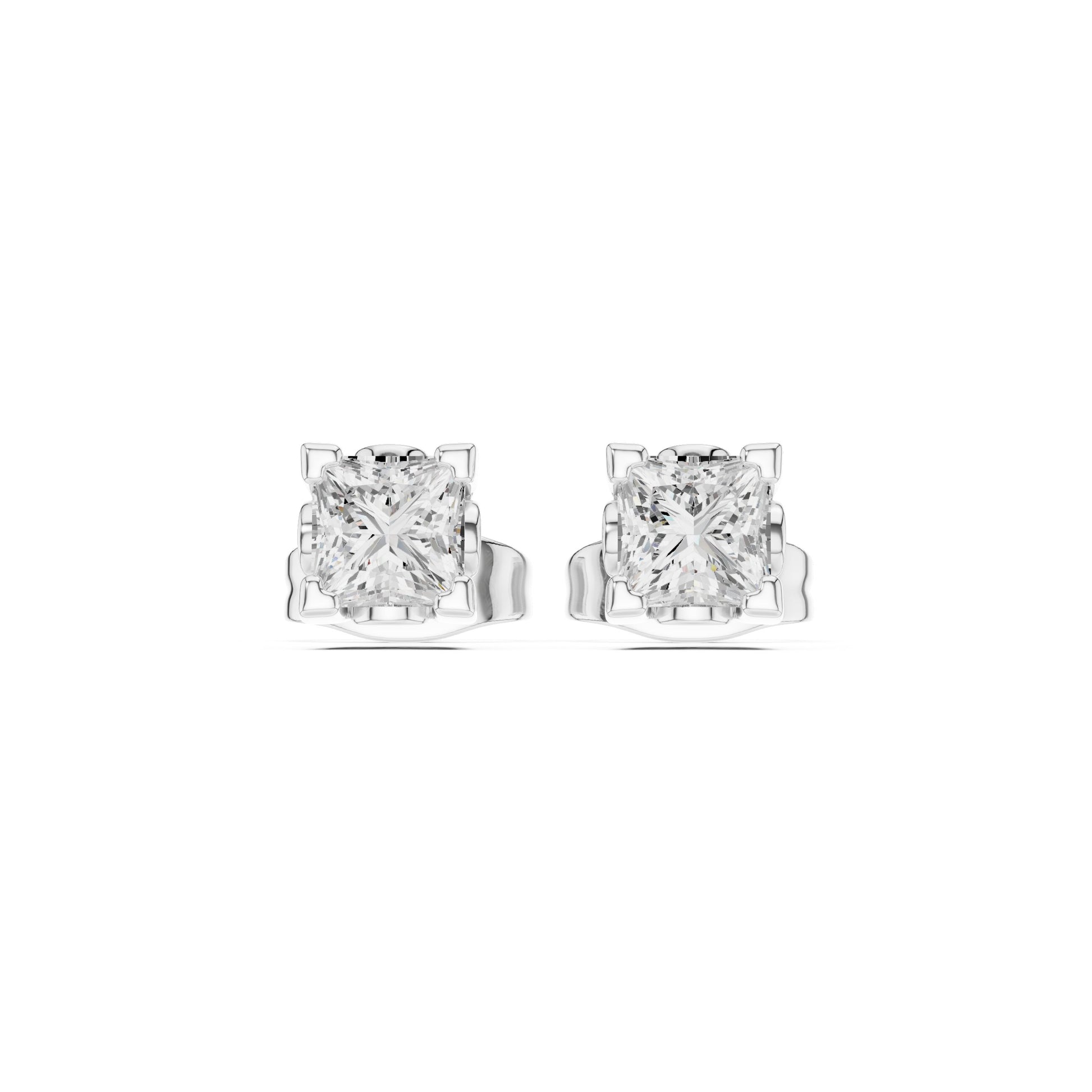 Cushion Stud Lab Grown Diamond Earrings