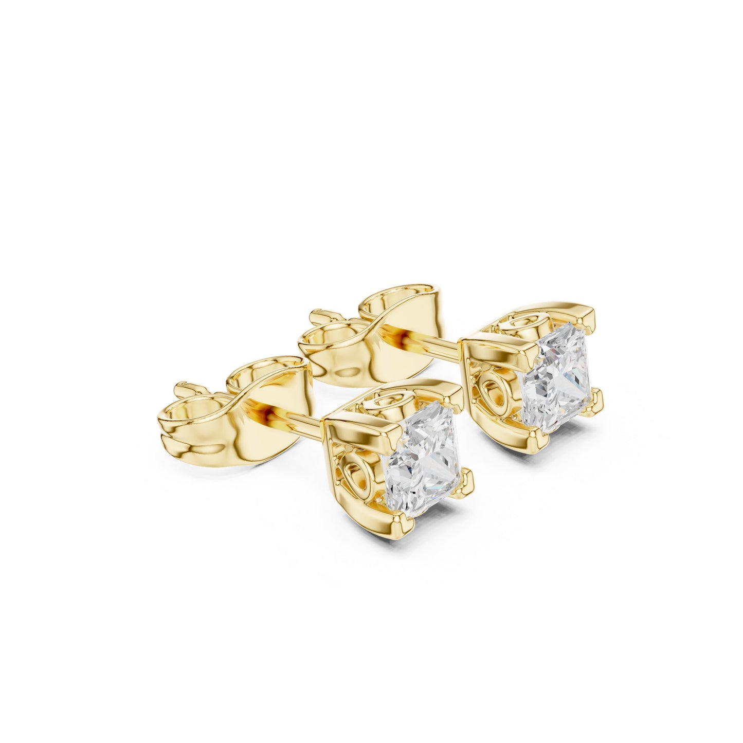 Cushion Stud Lab Grown Diamond Earrings