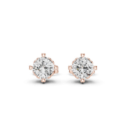 Oval Stud Lab Grown Diamond Earrings