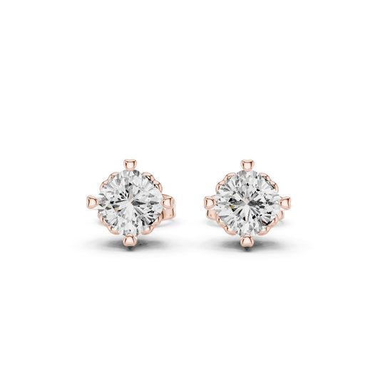 Oval Stud Lab Grown Diamond Earrings