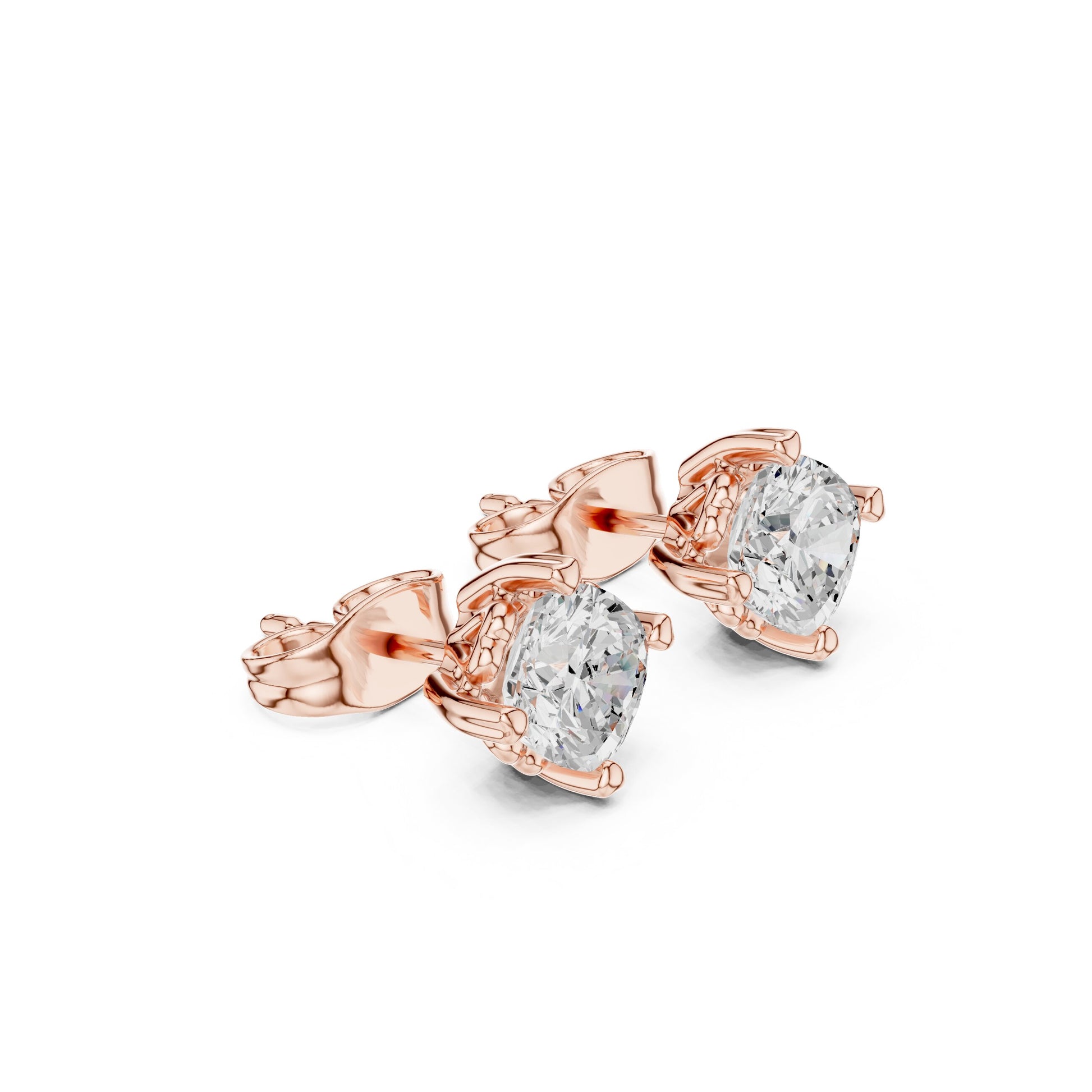 Oval Stud Lab Grown Diamond Earrings