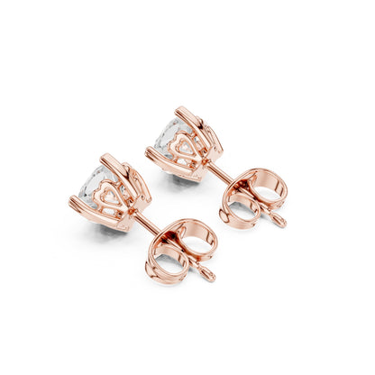 Oval Stud Lab Grown Diamond Earrings
