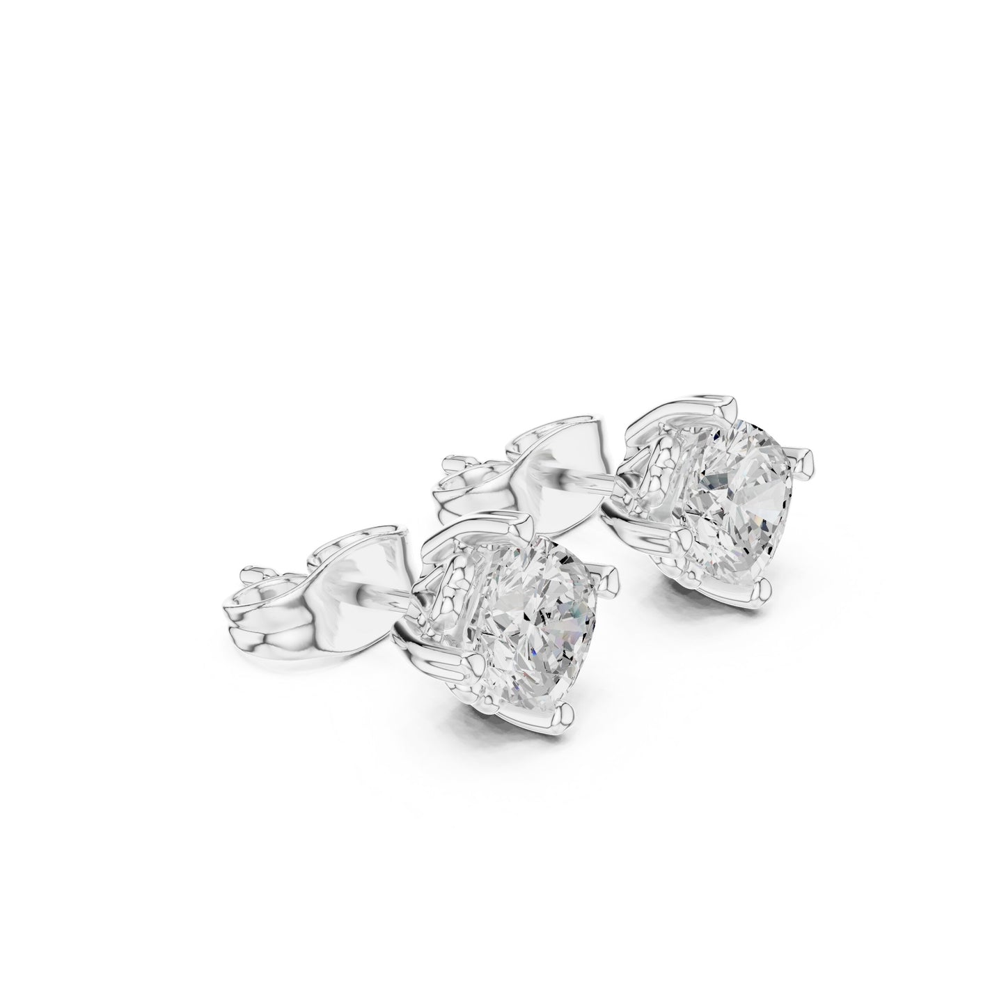 Oval Stud Lab Grown Diamond Earrings