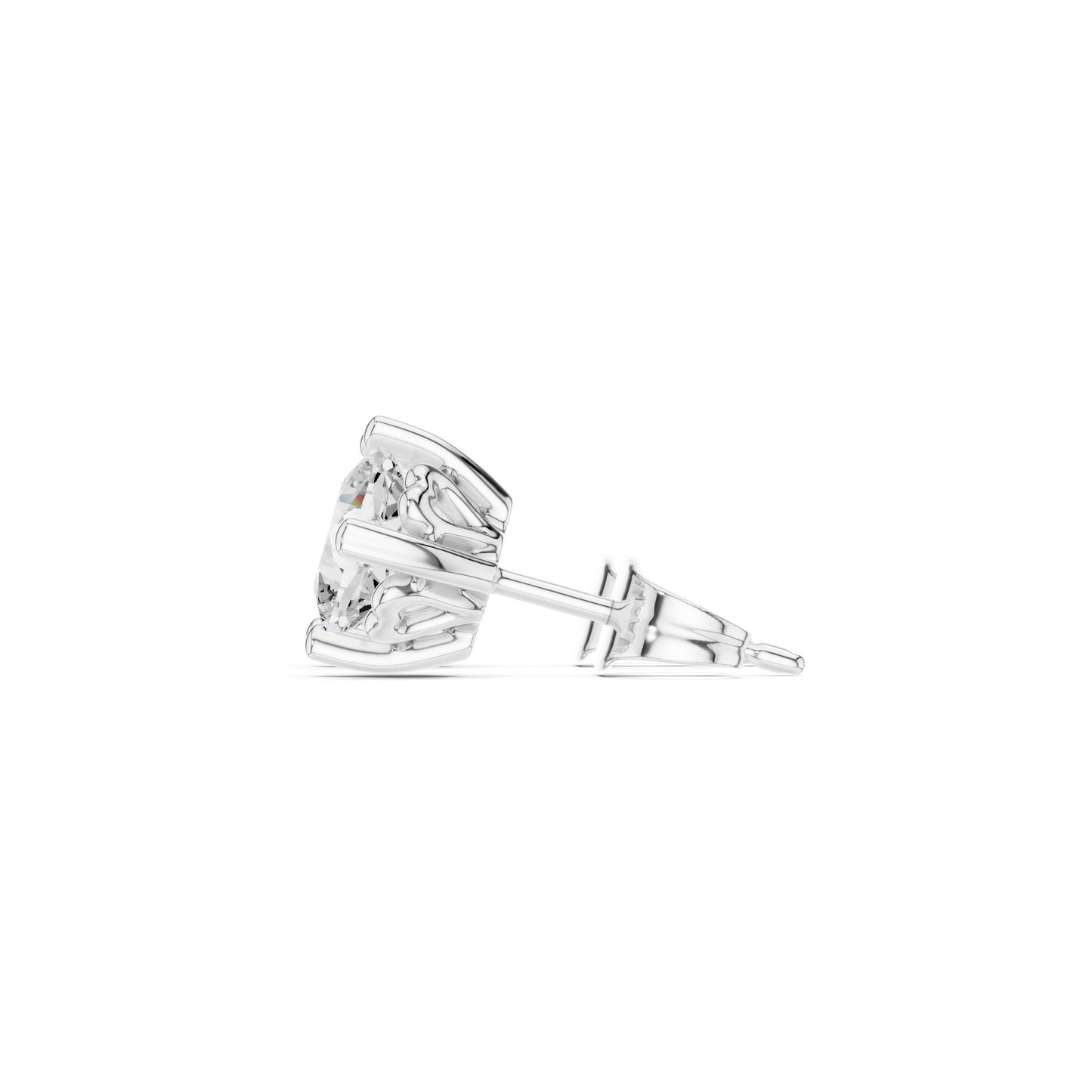 Oval Stud Lab Grown Diamond Earrings