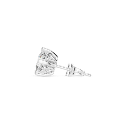 Oval Stud Lab Grown Diamond Earrings