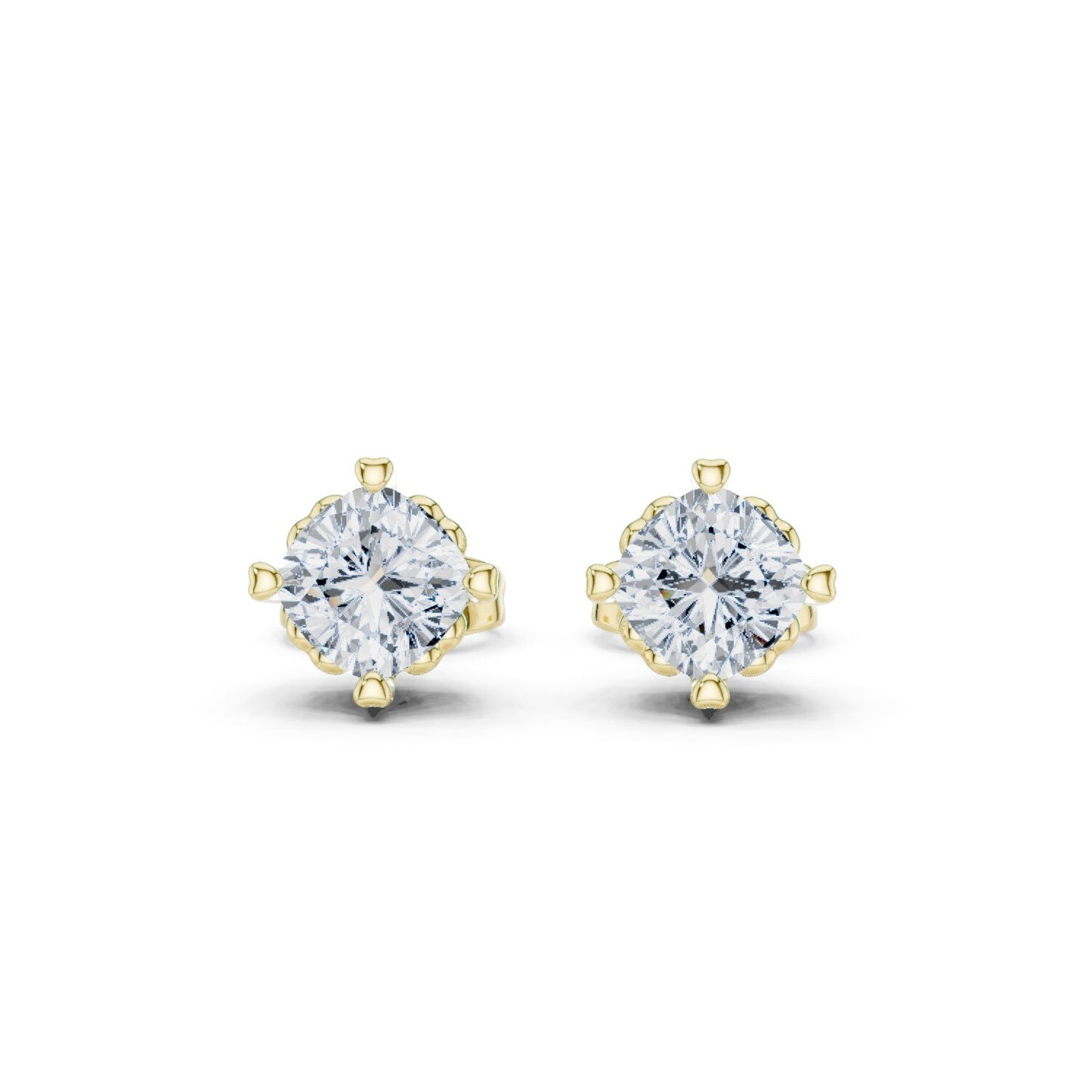 Oval Stud Lab Grown Diamond Earrings