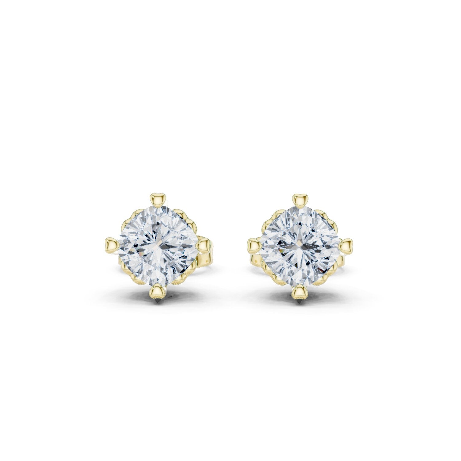 Oval Stud Lab Grown Diamond Earrings