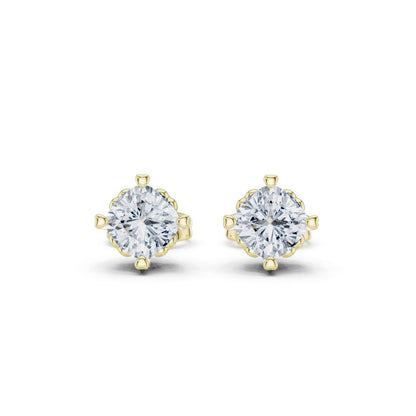 Oval Stud Lab Grown Diamond Earrings