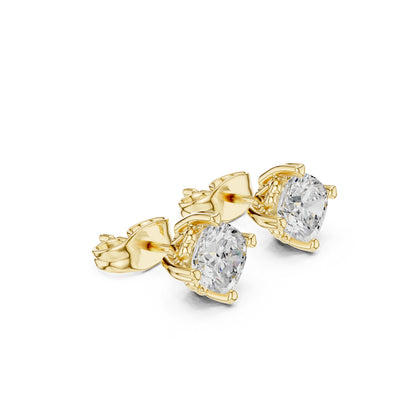 Oval Stud Lab Grown Diamond Earrings