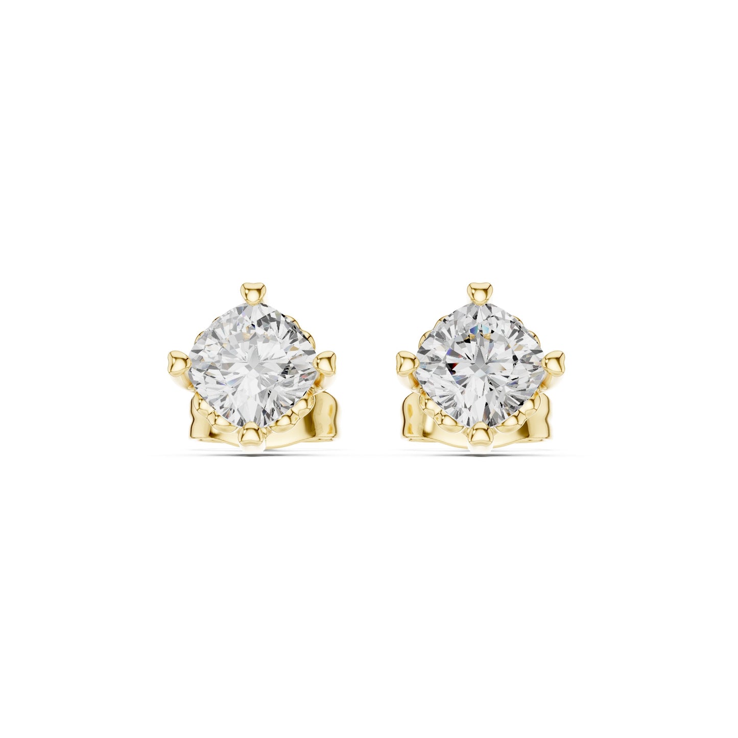 Oval Stud Lab Grown Diamond Earrings