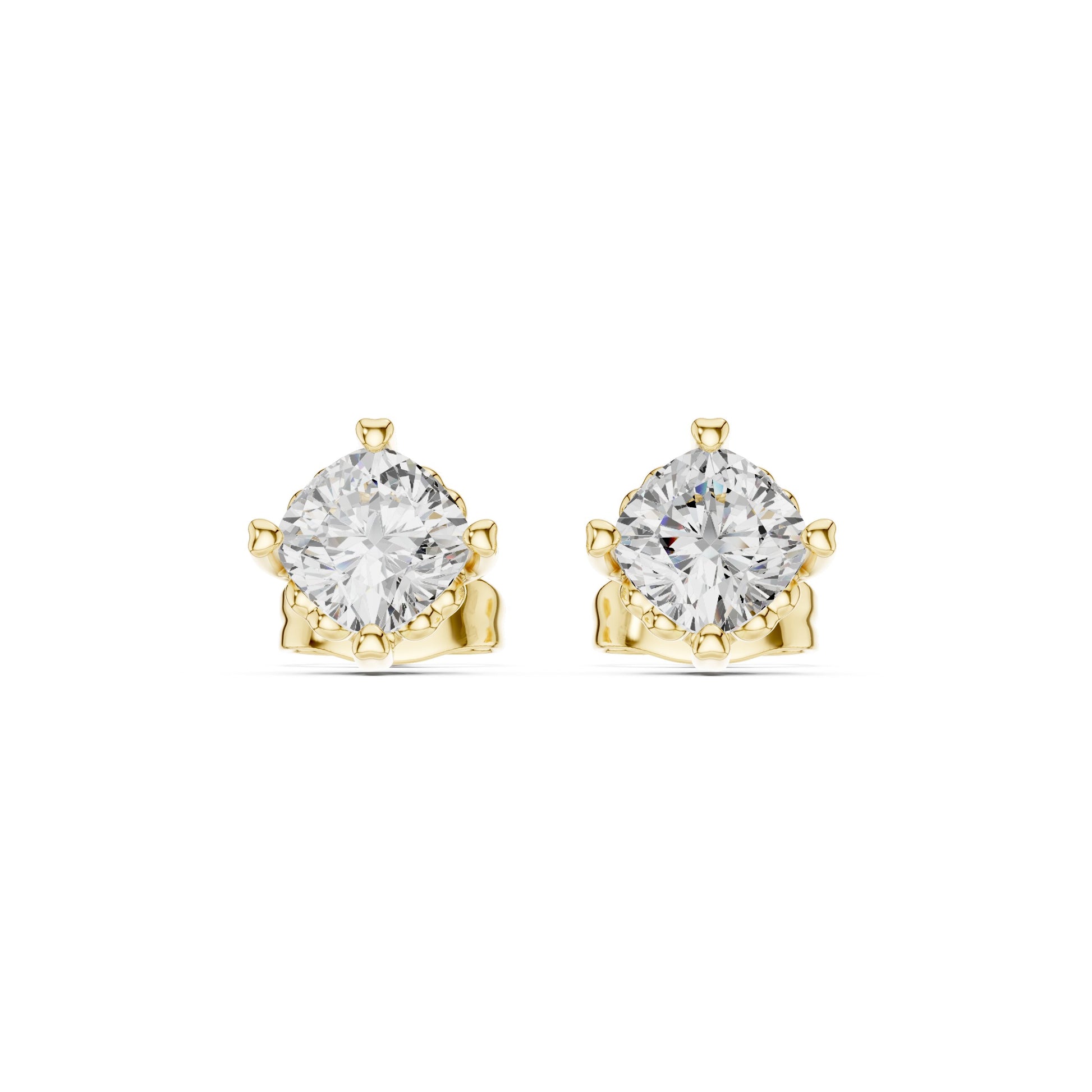 Oval Stud Lab Grown Diamond Earrings