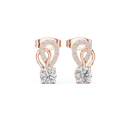 Round Jacket Lab Grown Diamond Earrings