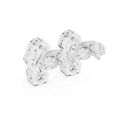 Round Jacket Lab Grown Diamond Earrings