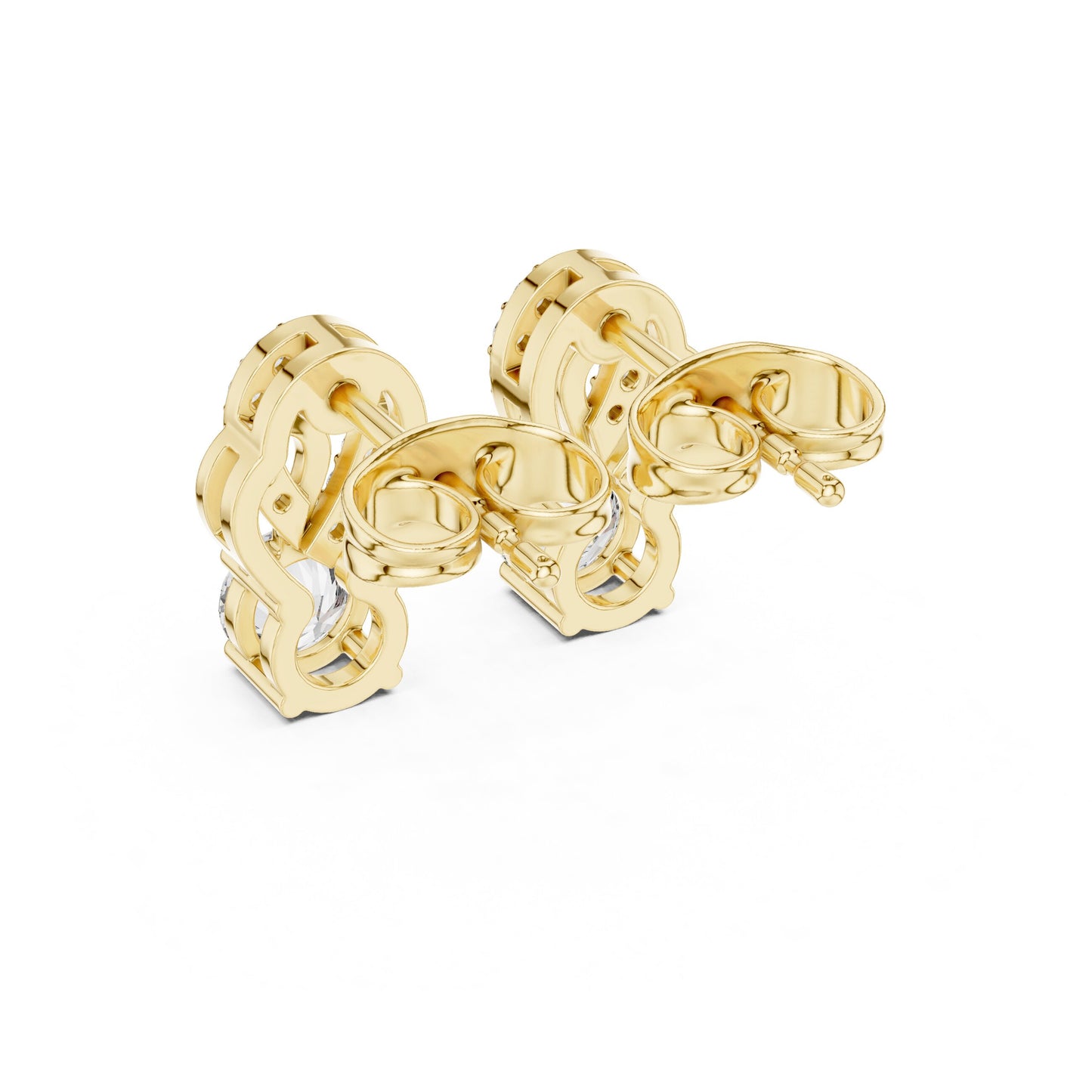Round Jacket Lab Grown Diamond Earrings