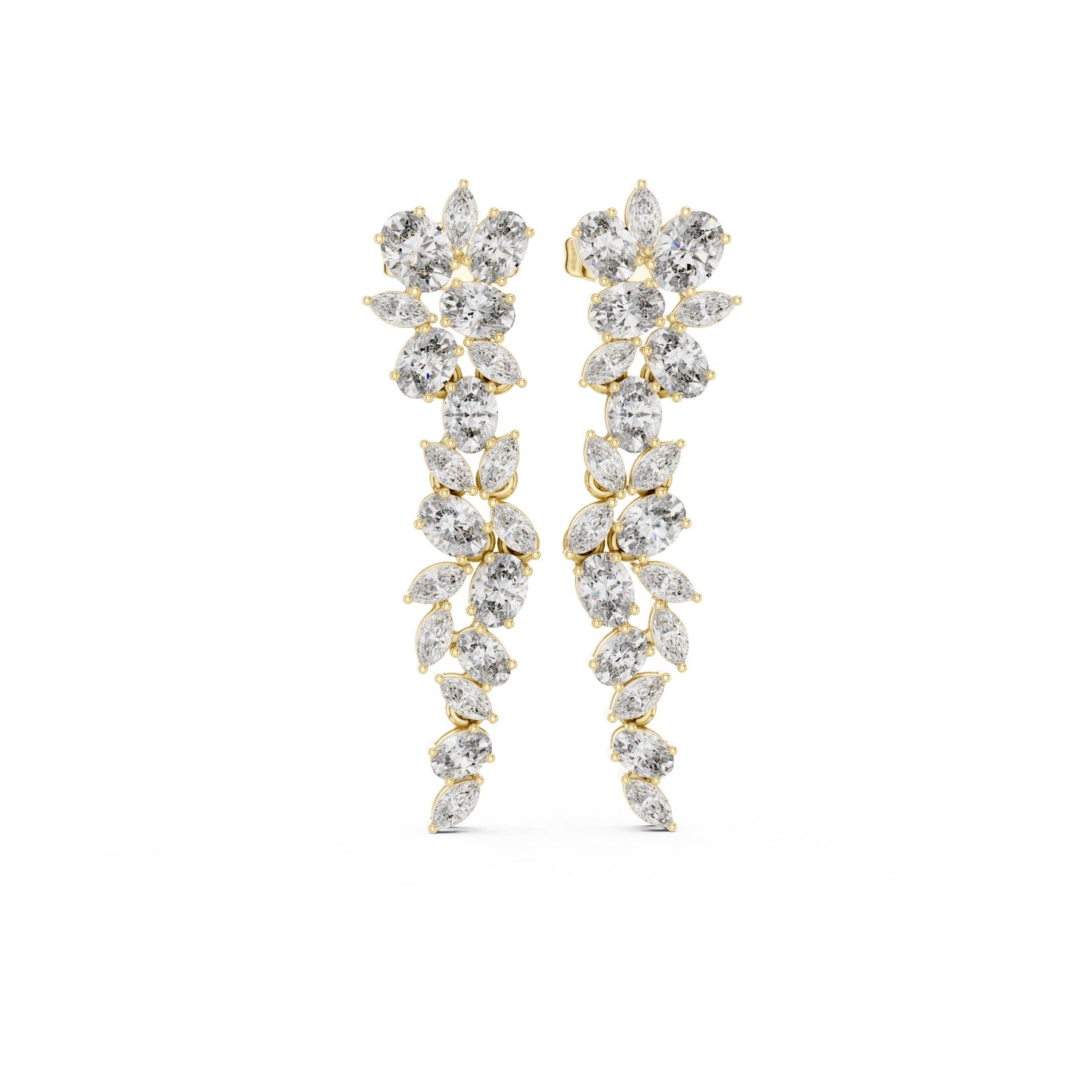 Marquise Climber Lab Grown Diamond Earrings