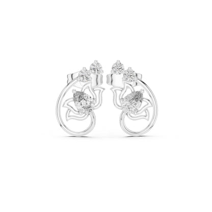 Round Jacket Lab Grown Diamond Earrings