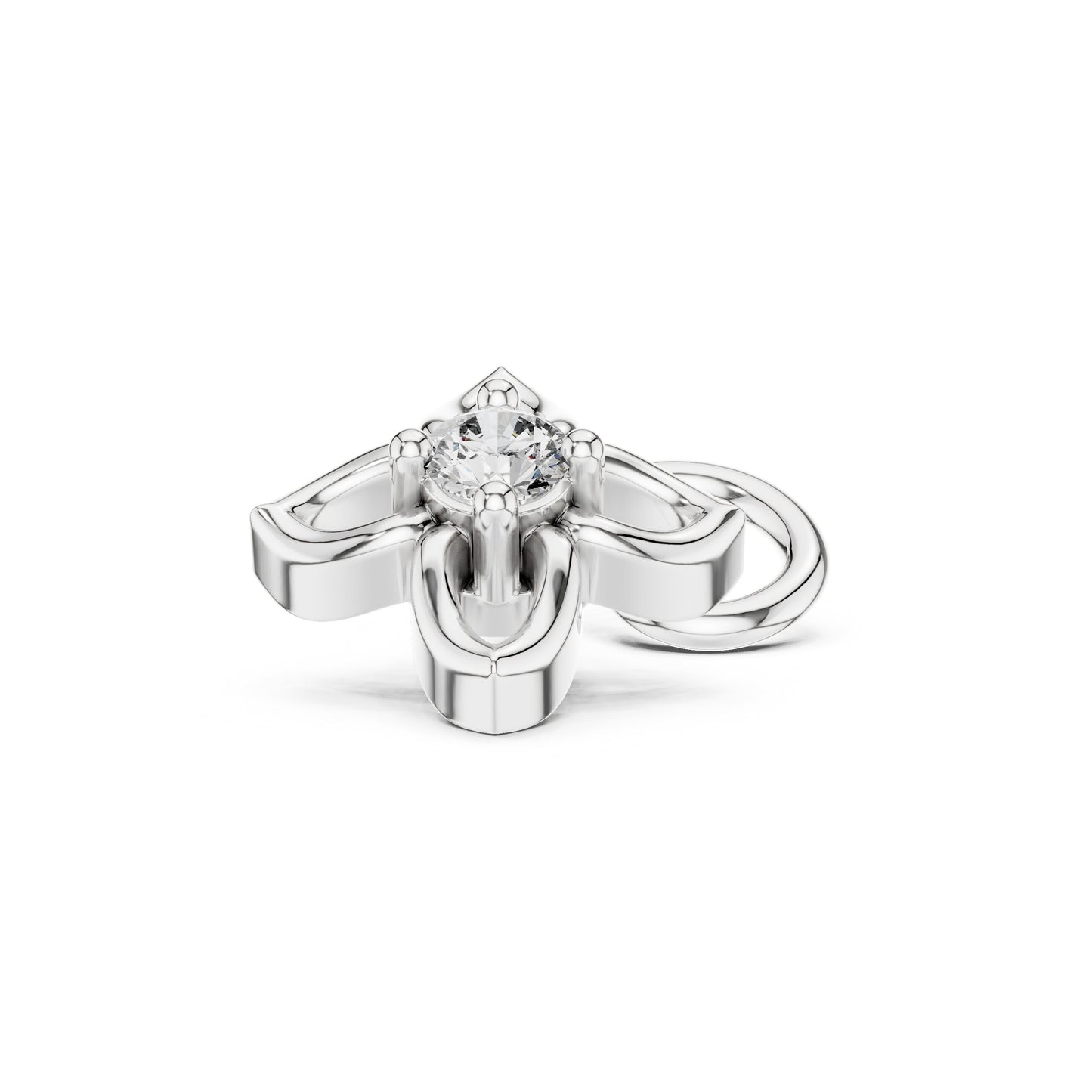 Round Stud Lab Grown Diamond Earrings